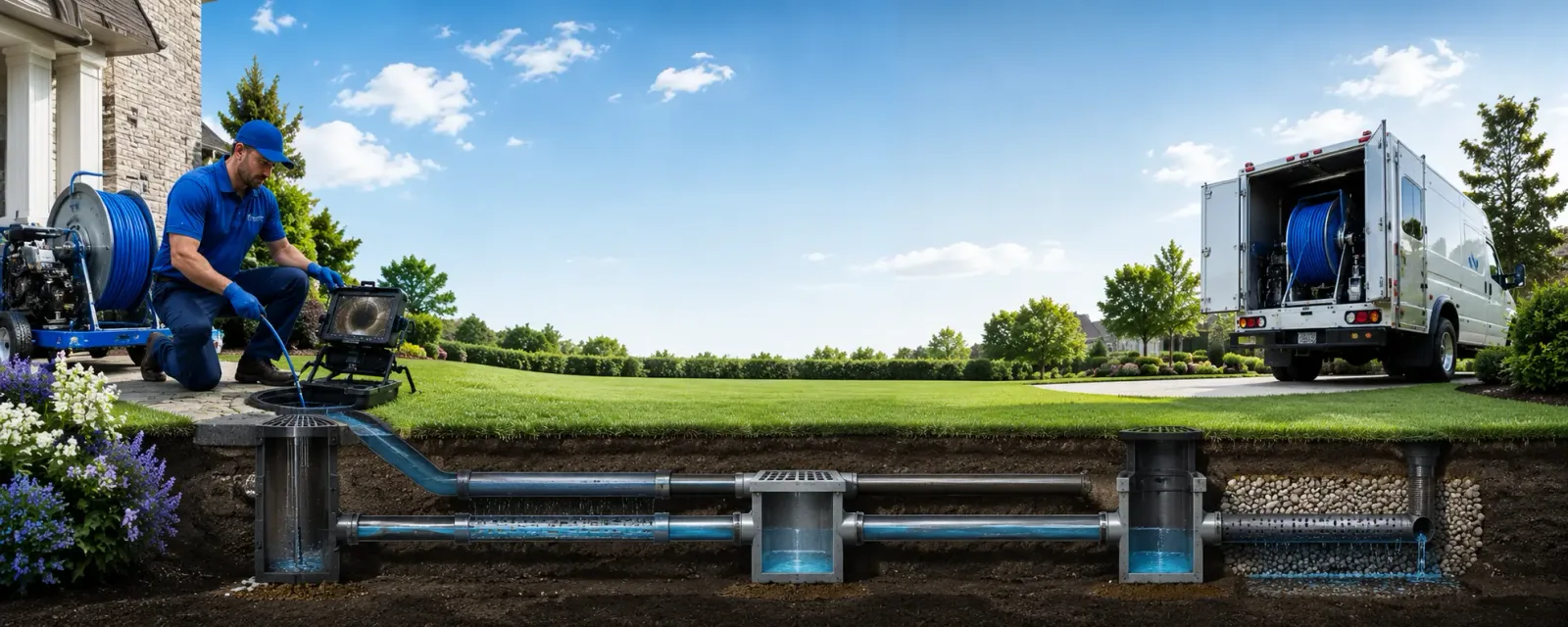 Outdoor drain cleaning information for Dale, NY